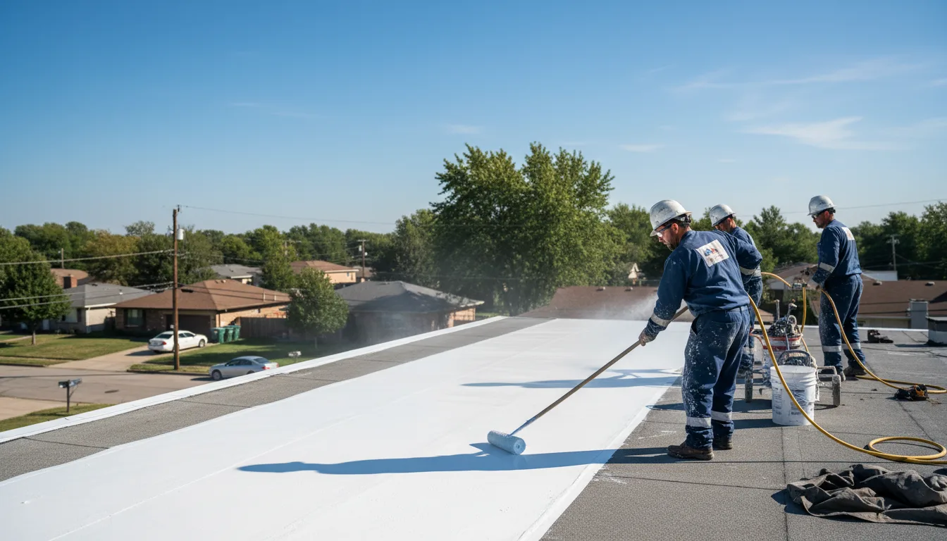 Commercial roof coating in Plainview, AR near me